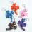 Accessoire créatif de porte-clés de dragon occidental-rose bleu 8