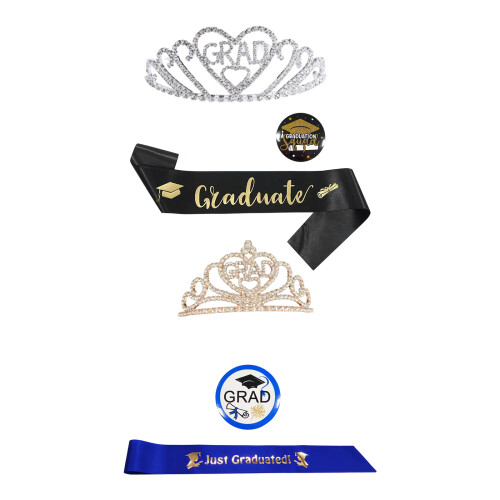 Couronnes de remise de diplôme, ensemble d'insignes de-6 1