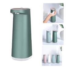 Distributeur automatique de savon et de liquide vaisselle, 450 ml, rechargeable par USB, étanche IPX4, vert foncé, pour la cuisine et la sal