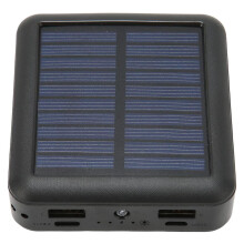 20000mAh Waterproof Solar Power Bank, Portable Charger with USB, USB-C and Micro-USB, Includes Cable, Ideal for Outdoor,