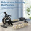 Rudergerät Heimtrainer Magnetisch Double Rail APP Kinomap Rower 3
