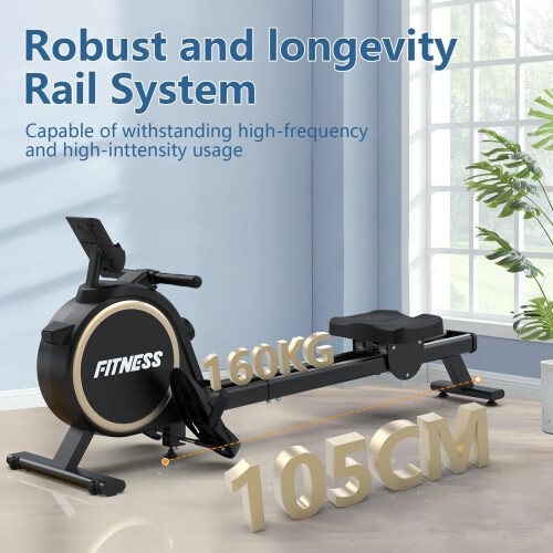 Rudergerät Heimtrainer Magnetisch Double Rail APP Kinomap Rower 2