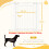 PawHut Barrera para Perro Blanco 104 x 4 x 96 cm 3