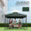 Outsunny Techo de Repuesto Verde 300 x 300 cm 6