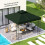 Outsunny Techo de Repuesto Verde 300 x 300 cm 2