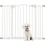 PawHut Barrera para Perro Blanco 100 x 3.5 x 78 cm 1