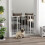 PawHut Barrera para Perro Blanco 100 x 3.5 x 78 cm 2