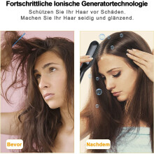 3-in-1 Bart- und Haarglättungsbürste, multifunktionale Schnellstylingbürste für glattes, flexibles DIY-Styling