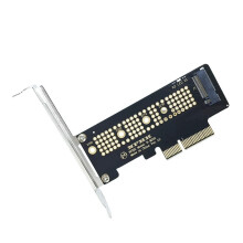 Voor M.2 NVMe SSD NGFF naar PCIE 3.0 X4-adapter PCIE M2 Riser-kaartadapter ondersteunt NVMe M.2 SSD's van 2230, 2242, 2260 en 2280 MHz.
