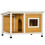 PawHut Casa para Perro Marrón 85.5 x 62 x 60 cm 1