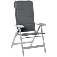 Silla de Jardín Plegable Gris 75 x 61.5 x 115 cm