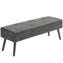 Banco de Cama Gris 114 x 38 x 42 cm
