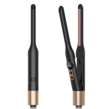 Mini 2-in-1 Haarglätter und Lockenstab, kabelloser Reisehaarstyler, schnelles Aufheizen, für kurzes Haar, Pony, Bart und mehr