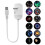 2-in-1 Starry Night Light Projector with Dimmable Night Light, 360 Degree Adjustable USB LED Star Projector, 12 Lighting 1