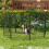 PawHut Parque para Mascota Negro 80 x 100 cm 2