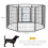PawHut Parque para Mascota Negro 80 x 100 cm 3