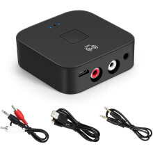 Bluetooth 5.0 Audioadapter mit NFC, Bluetooth-Empfänger für Lautsprecher, verlustfreie Klangqualität, 10 m Reichweite