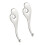 Metal Eye Roller Smooth Eye Cream Applicator Sticks For-Silver 1