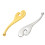 Metal Eye Roller Smooth Eye Cream Applicator Sticks For-Silver 2