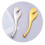 Metal Eye Roller Smooth Eye Cream Applicator Sticks For-Silver 6