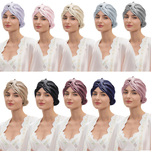 Couverture de cheveux en soie réglable,-Champagne léger 1