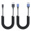 Spring Coiled USB 2.0 To USB C Cable Perfect For Charging-Blue 2