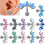 Sturdy Alloy T Shape Threaded Cartilage Earrings-9 9