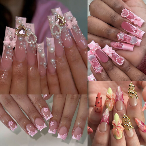 Highly Quality Resin Nail Art Ornaments Featuring Bows-04 1