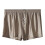 3Pcs Ice Silk Panties Smooth Trunk Solid Boxer-Brown black M 5