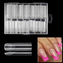 No Paper Form Required ABS Plastic Nail Extensions-Transparent