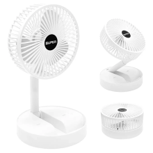 Telescopic Cordless Fan Cooling Wireless Folding Portable USB Rechargeable Fan