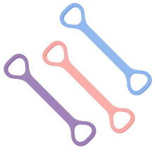 3-teiliges Widerstandsband-Set mit Griffen, elastische Fitnessbänder für Arm-, Rücken- und Schultertraining, Yoga- und Pilates-Übungen
