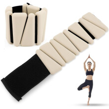 2er-Pack verstellbare Silikon-Hand- und Fußgelenkgewichte, 2 Pfund wasser- und schweißfeste Fitnessbänder für das Training
