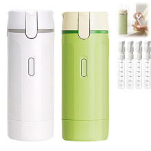 4-in-1-Set wiederbefüllbarer Reiseflaschen, auslaufsichere, tragbare Quetschbehälter mit Skala und Etiketten für Shampoo, Lotion, Cremes und
