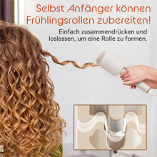 32-mm-Dreifach-Haarwellengerät für Beach Waves, einstellbare Temperatur, Hitzeschutz, Keramik-Styling-Tool