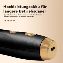 Mini-Lockenstab, kabellos, 25 mm, Haarglätter mit 3 Temperaturstufen, USB-aufladbar, tragbar für Reisen