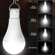 2er-Pack LED-Solar-Hängelampen mit 3 m Kabel, 7 W Solar-Außenleuchte für den Innen- und Außenbereich, ideal zum Campen, Zehn