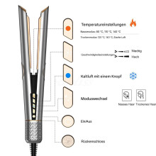 2-in-1 Haarglätter und Haartrockner, 1300 W Profi-Haartrockner, schnelles Trocknen, geräuscharm, Heiß- und Kaltlufttaste, 3-stufiges Gerät