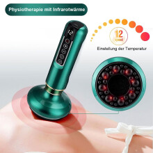 Infrarot-Vibrationsmassagegerät, elektrisches Handmassagegerät mit Schröpffunktion, intelligentes Entspannungsgerät