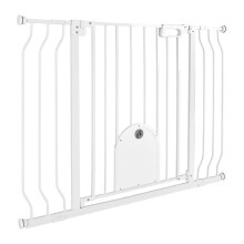 Barriera di Sicurezza Bambino-Duoku-Larghezza Regolabile, Porta con Passaggio per Animali Regolabile, Ideale per Scale, Passaggi e Interni