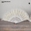 Witte kanten vouwventilator Bruiloft decoratieve-3942 8