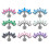 Gebogen T-schroefdraad oorbeen piercing studs-6 2