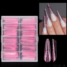 Quick Light Cure Nail Extensions 120 Stuks Geen Papierlade-Roze