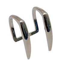 Edgy Snake Tooth Lip Jewelry Clip On Copper Materials-Silver