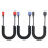Verstelbare lengte USB naar Type C Opgerolde oplaadkabel-Blauw 2