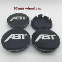 (65mm black cap1) suitable for 4pcs 56mm 60mm 65mm 68mm Abt Car Wheel Center Hub Cap Badge Dust-proof Covers Emblem Sticker Car Styling