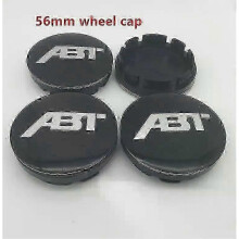 (56mm black cap1) suitable for 4pcs 56mm 60mm 65mm 68mm Abt Car Wheel Center Hub Cap Badge Dust-proof Covers Emblem Sticker Car Styling