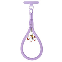 Handy-Handgelenkschlaufe mit Pferdefigur und-Lila