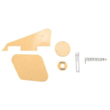 1set Yellow Pickguard Cavity Switch Covers Pickup Selector Plate Bracket Screws Fit Les Paul Guitar Style Kit+(otyu