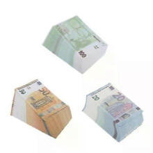 2023 prop money, high quality pretend money, pack of 300 pieces, replica 100/50/20 euros